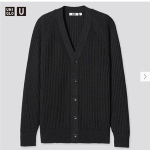 Uniqlo U Raglan V-Neck Long-Sleeve Cardigan S Small